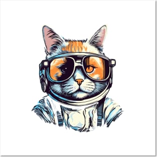 Cosmic Cool Cat Posters and Art